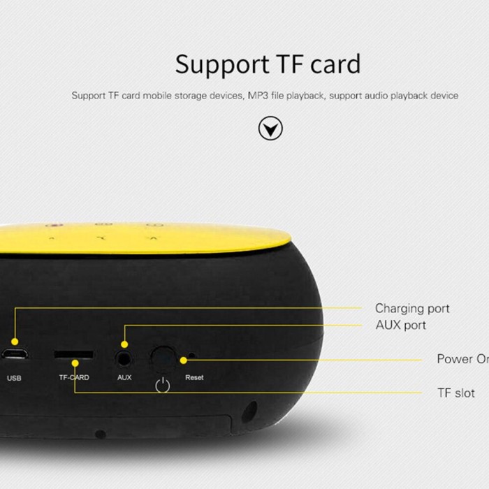 Φορητό Ασύρματο Ηχείο Bluetooth 9W με Διάρκεια Μπαταρίας έως 8 ώρες Awei Y200 Μαύρο