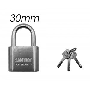 Ατσάλινο Λουκέτο Πέταλο με Κλειδί 30mm 101490