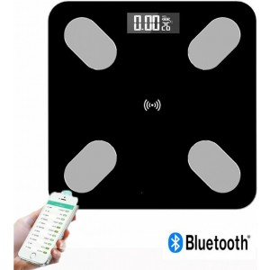 2017A-520177 Smart Ζυγαριά με Λιπομετρητή & Bluetooth σε Μαύρο χρώμα