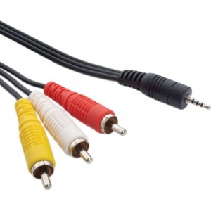 AV Cable 3.5mm male - 3x RCA male 1.5m