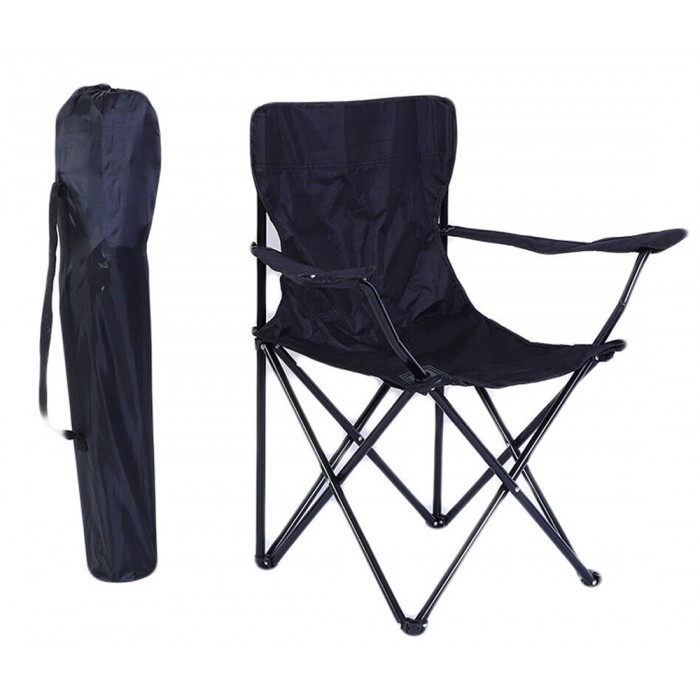 Πτυσσόμενη Καρέκλα Αλουμινίου Παραλίας – Ψαρέματος Σκηνοθέτη με Ποτηροθήκη FX-8895-11 Μαύρη 102549