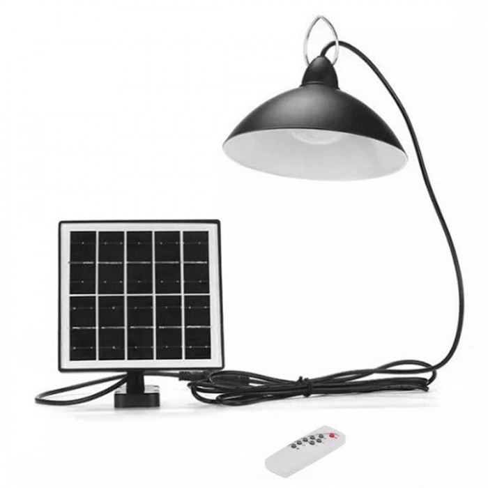 LED Ηλιακή Επαναφορτιζόμενη Κρεμαστή Λάμπα με Χρονοδιακόπτη και Τηλεχειριστήριο σε Ψυχρό Λευκό Φωτισμό GD-8620