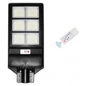 Ηλιακό Φωτιστικό Δρόμου 300W 51840lm με Αισθητήρα Κίνησης, Φωτοκύτταρο και Τηλεχειριστήριο