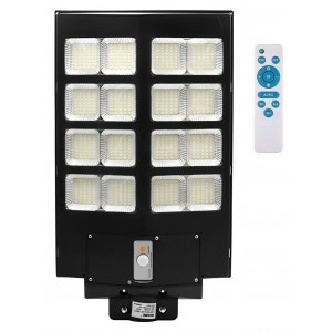 Επιτοίχιο Ηλιακό Φωτιστικό 320W 51200lm Ψυχρό Λευκό με Αισθητήρα Κίνησης, Φωτοκύτταρο και Τηλεχειριστήριο IP67 60x35x8cm General Trade 40155688