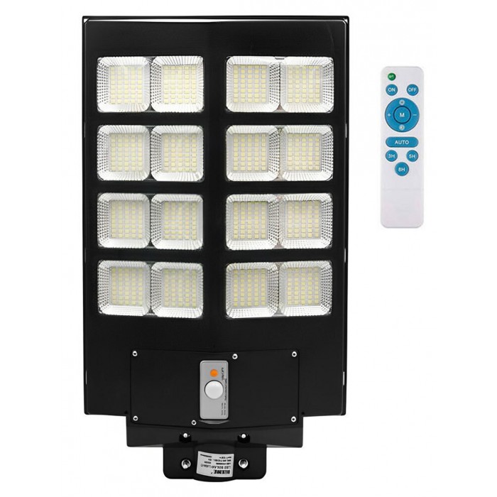 Επιτοίχιο Ηλιακό Φωτιστικό 320W 51200lm Ψυχρό Λευκό με Αισθητήρα Κίνησης, Φωτοκύτταρο και Τηλεχειριστήριο IP67 60x35x8cm General Trade 40155688