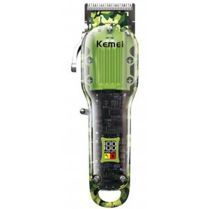Kemei KM-1926 Επαναφορτιζόμενη Κουρευτική Μηχανή Camo 