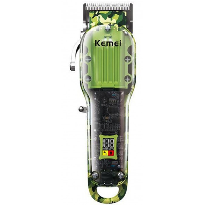 Kemei KM-1926 Επαναφορτιζόμενη Κουρευτική Μηχανή Camo 