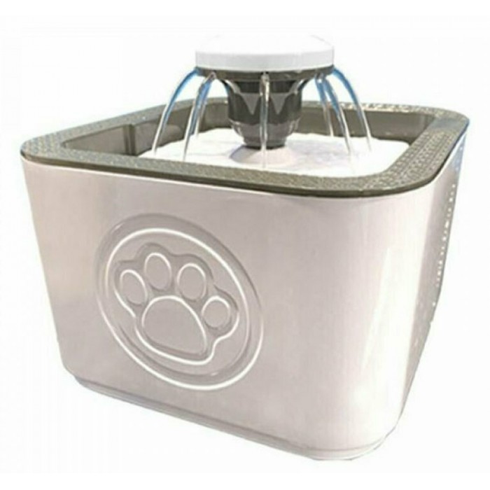 Pet Water Fountain Αυτόματη Ποτίστρα/Συντριβάνι Γάτας Γκρι