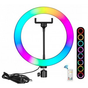 RGB Ring Light LJJ-26 26cm με Βάση για Κινητό 102387