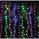 Λαμπάκια LED 3μ x 300εκ Πολύχρωμα τύπου Κουρτίνα με Διαφανές Καλώδιο και Προγράμματα 104840