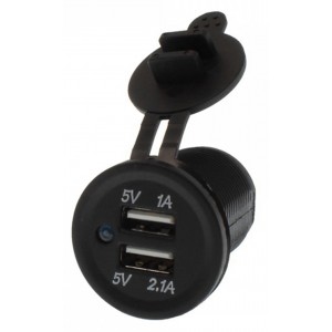 Φορτιστής Μοτοσυκλέτας με Θύρες: 2xUSB 101605