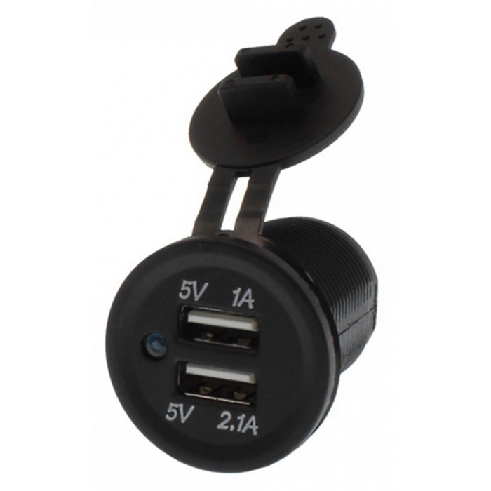 Φορτιστής Μοτοσυκλέτας με Θύρες: 2xUSB 101605