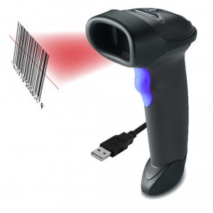 U3 Scanner Χειρός Ενσύρματο με Δυνατότητα Ανάγνωσης 1D Barcodes 102219