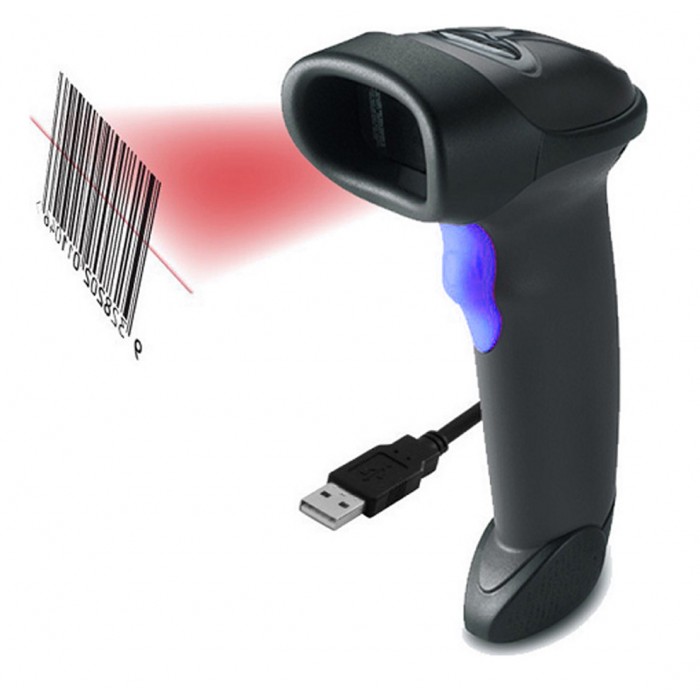 U3 Scanner Χειρός Ενσύρματο με Δυνατότητα Ανάγνωσης 1D Barcodes 102219