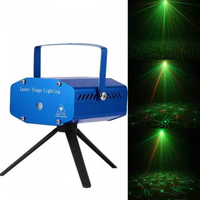 Χριστουγεννιάτικος Προβολέας Laser LED Ρεύματος με Τρίποδο Εσωτερικού Χώρου Πράσινο – Κόκκινο