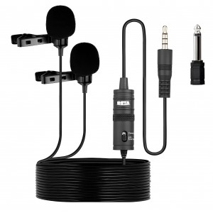 Σετ Πυκνωτικό Μικρόφωνο Jack 3.5mm Πέτου για Κάμερα και Κινητό 2 τμχ Boya Electret BY-M1DM