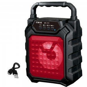 Φορητό Ασύρματο Ηχείο Bluetooth FM, USB, TF, AUX 10W με TWS CMiK MK-161 Μαύρο