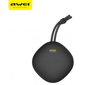 Φορητό Ασύρματο Ηχείο Bluetooth IP67 5W με Διάρκεια Μπαταρίας έως 6 ώρες Awei Y336 Μαύρο