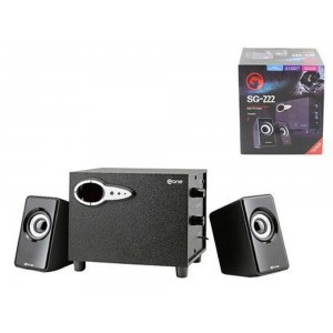 Marvo SG-222 Ηχεία Υπολογιστή 2.1 με Ισχύ 3W σε Μαύρο Χρώμα