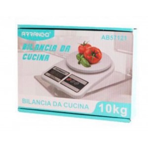 Arrango AB57121 Ψηφιακή Ζυγαριά Κουζίνας 1gr/10kg Λευκή