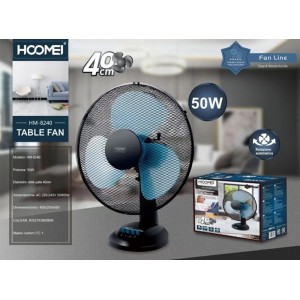 Hoomei HM-8240 Επιτραπέζιος Ανεμιστήρας 40W Διαμέτρου 40cm Black - Blue