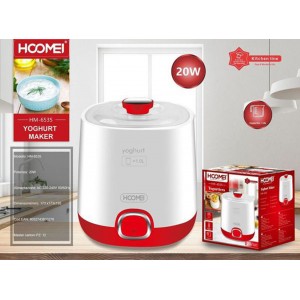 Hoomei HM-6535 Γιαουρτομηχανή με Κάδο 1lt Λευκή 20W