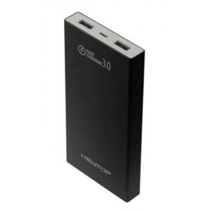Newtop PB06 Power Bank 10000mAh με 2 Θύρες USB-A Μαύρο
