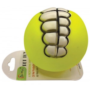 Πλαστική Μπάλα Παιχνίδι Σκύλου 7.5εκ. Κίτρινη 10501601