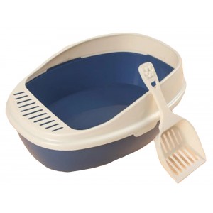 Forhome 501749-1 Λεκάνη Γάτας Πλαστική Μπλε 52x34x11cm με Φτυαράκι