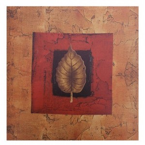 Πίνακας σε Καμβά σχέδιο Φύλλο 38x2x38cm