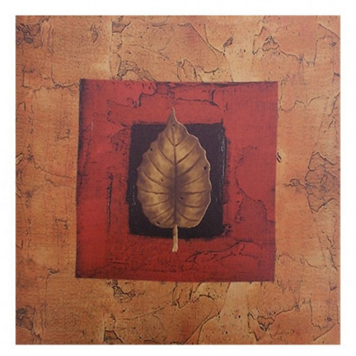 Πίνακας σε Καμβά σχέδιο Φύλλο 38x2x38cm