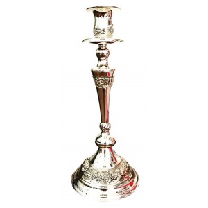 Κηροπήγιο Επάργυρο Ανάγλυφο 12x28cm