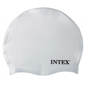 Intex 55991 Σκουφάκι Κολύμβησης Ενηλίκων από Σιλικόνη Λευκό 
