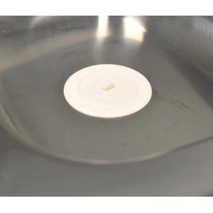 Τάπα Σιφωνιού Μεγάλη με διάμετρο 15.5cm 1τμχ Λευκή Atlas 450