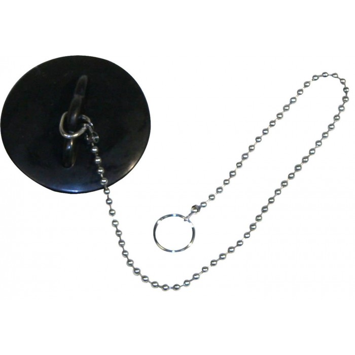 Kmt Style 5403128 Τάπα Νεροχύτη Μαύρη 5.8cm με Αλυσίδα