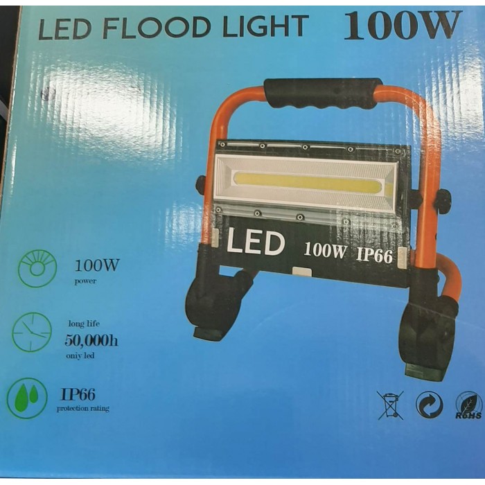 Προβολέας Εργασίας Επαναφορτιζόμενος LED IP66 XIN-100W-8505-82330