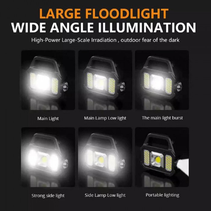 ForHome 082394 Λάμπα - Φακός Led Επαναφορτιζόμενος Ηλιακός