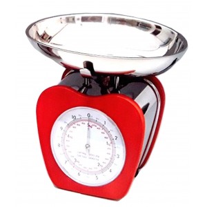 Αναλογική Ζυγαριά Κουζίνας εως 5kg Με Αποσπώμενο Ανοξείδωτο Μπολ 24x18x22cm ForHome 924121 Retro 