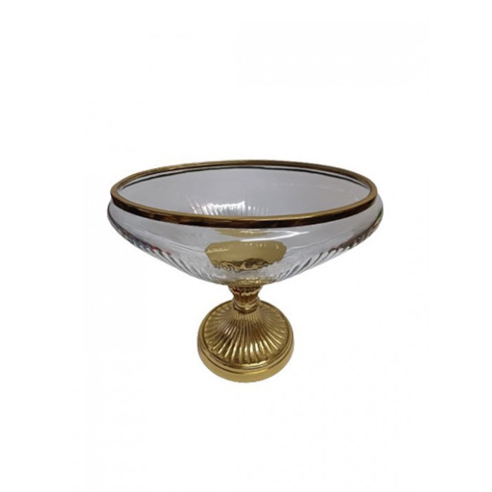 Διακοσμητικό Μπωλ Γυάλινο Γόνδολα 29.5x25x23cm Καρβούνης GEC-002
