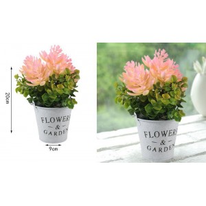 Τεχνητό Φυτό Πολύχρωμο σε γλάστρα 9x20cm ForHome 921675