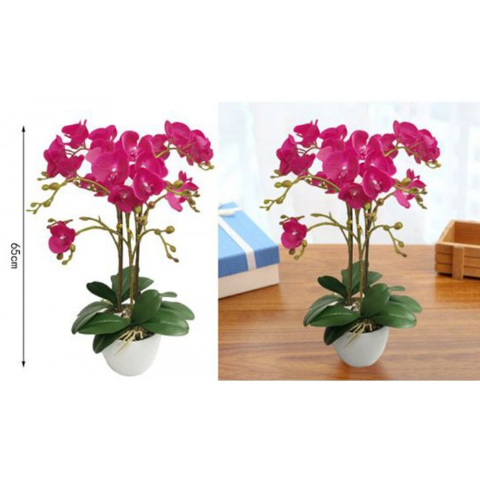 Τεχνητό Φυτό Πολύχρωμο σε γλάστρα 65cm ForHome 921533