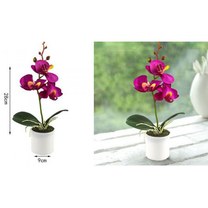 Τεχνητό Φυτό Πολύχρωμο σε γλάστρα 9x28cm ForHome 921662