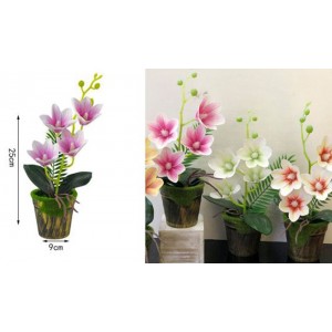 Τεχνητό Φυτό Πολύχρωμο σε γλάστρα 9x25cm ForHome 921681