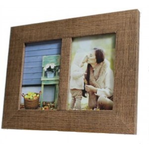 Κορνίζα Ξύλινη Επιτοίχια 2 θέσεων 28x1.5x22cm ForHome 918350