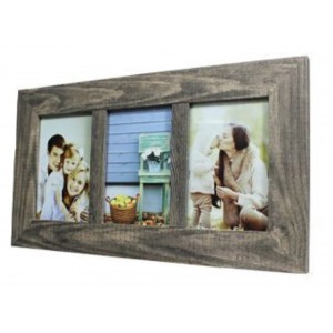 Κορνίζα Ξύλινη Επιτοίχια 3 θέσεων 39x1.5x22cm ForHome 918349