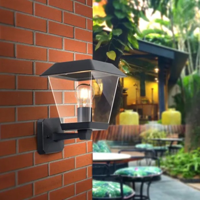 Επιτοίχιο Μεταλλικό Φωτιστικό 60w E27 Μαύρο Aigostar 20758