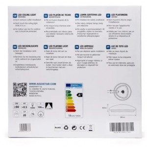 Στρογγυλό LED Panel 18W με Ψυχρό Λευκό Φως 6500K 1350lm Aigostar 19373