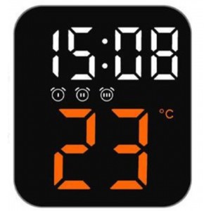 ForHome 923408 Ρολόι Ξυπνητήρι Επαναφορτιζόμενο Πολύχρωμο 10x4x12cm