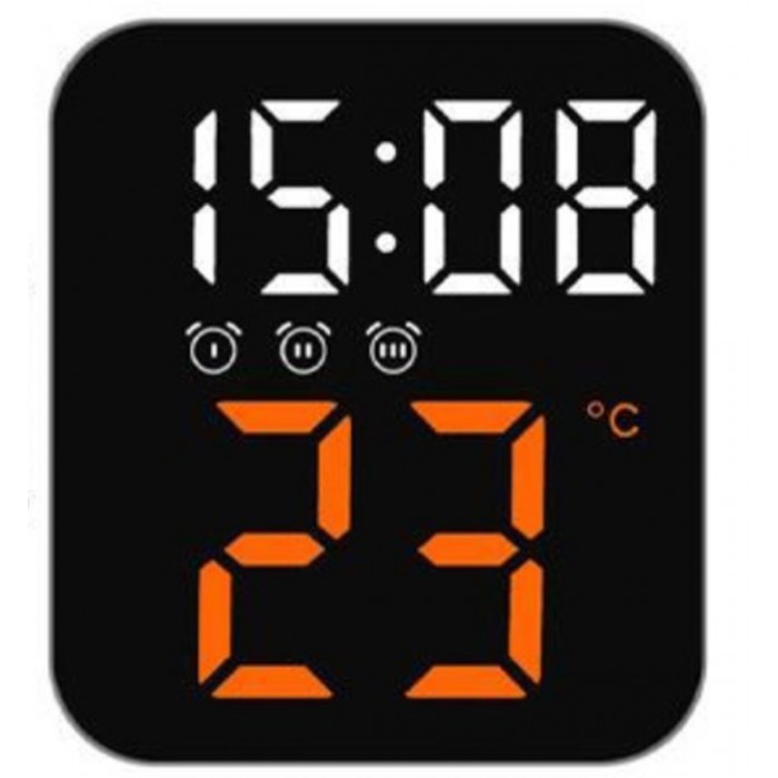 ForHome 923408 Ρολόι Ξυπνητήρι Επαναφορτιζόμενο Πολύχρωμο 10x4x12cm