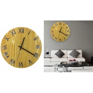 ForHome 923367 Ρολόι Τοίχου Στρογγυλό Ξ΄υλινο 30cm